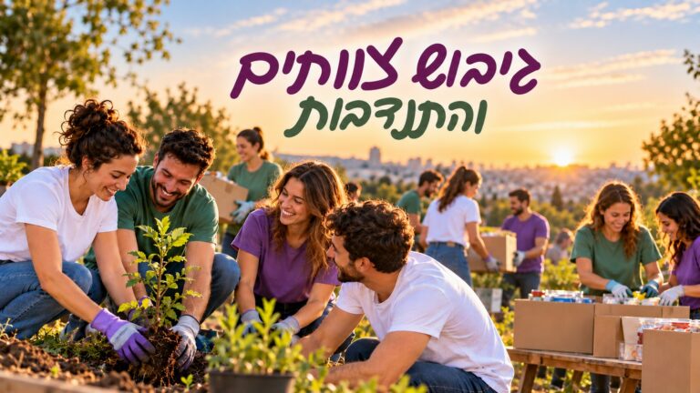 גיבוש צוותים והתנדבות